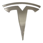 TESLA MODEL 3/Y FRONT TRUNK HOOD BADGE 2018-2023 CHROME - AFTERMARKET - OEM PART NUMBER : 1494949-00-A